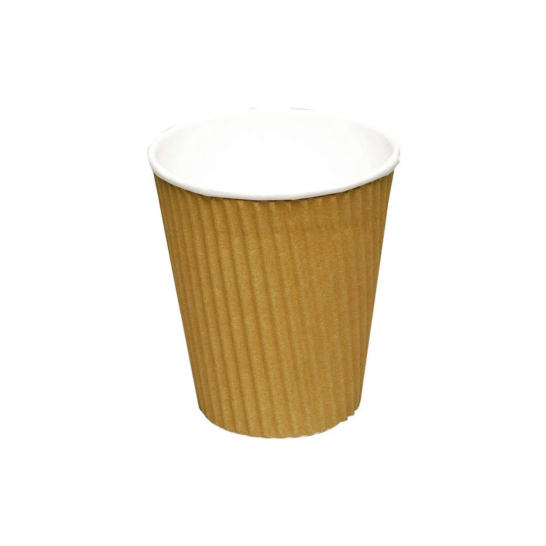 Kaffebæger Ripple Brun 36 cl, 25 stk.
