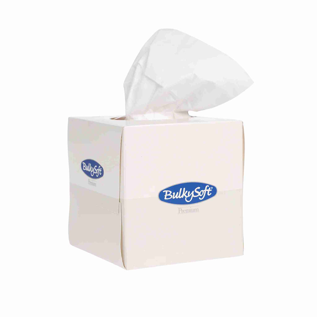 Ansigtsservietter, 3-lags, 21x21 cm. Bløde, absorberende og skånsomme mod huden. Miljøvenlig emballage af genbrugspapir.