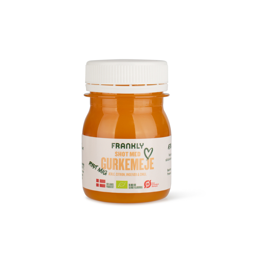 Gurkemejeshot Frankly Juice, 60 ml. x 12 stk.