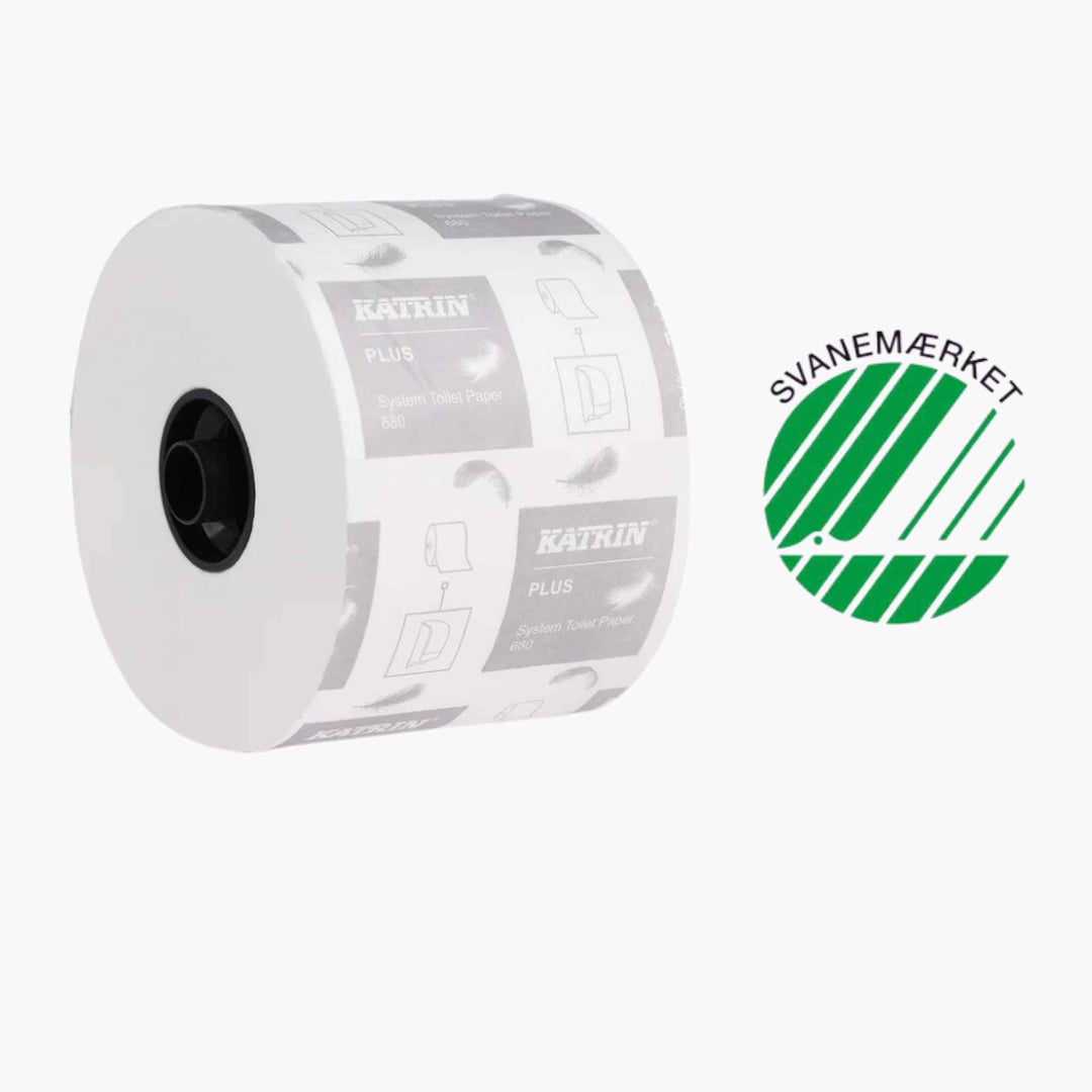 Katrin 15605 toiletpapir – blødt, stærkt og miljøvenligt 2-lags toiletpapir til erhverv og institutioner.
