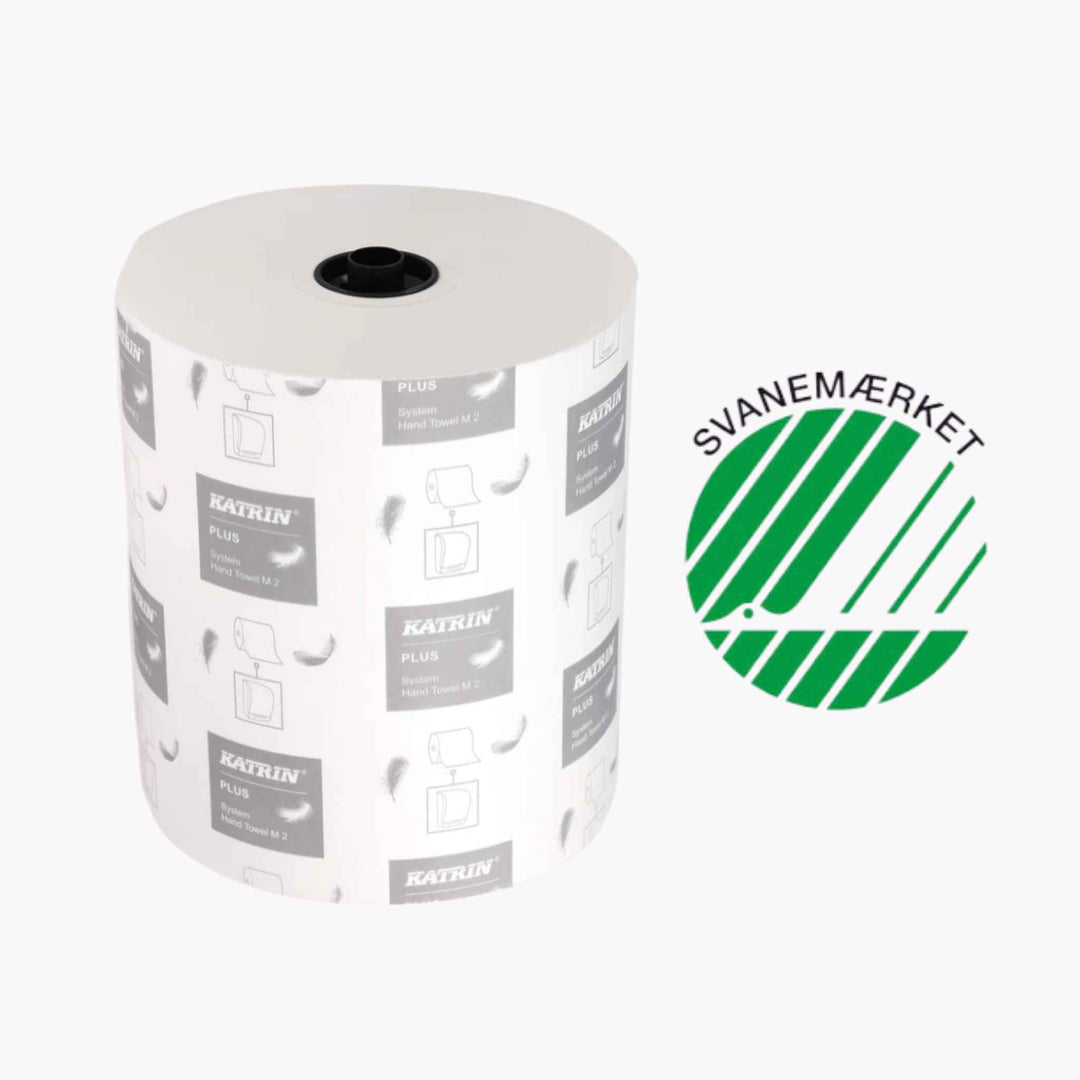 Katrin M2 58167 håndklæderulle - effektiv, Svanemærket løsning til håndaftørring med høj sugeevne og minimal papirforbrug.