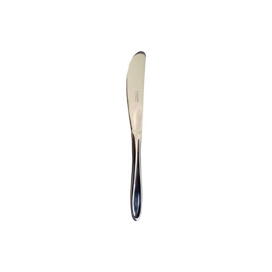Voksen knive i krom højpoleret stål fra Cares.dk - Længde: 21 cm. Der leveres 12 knive.