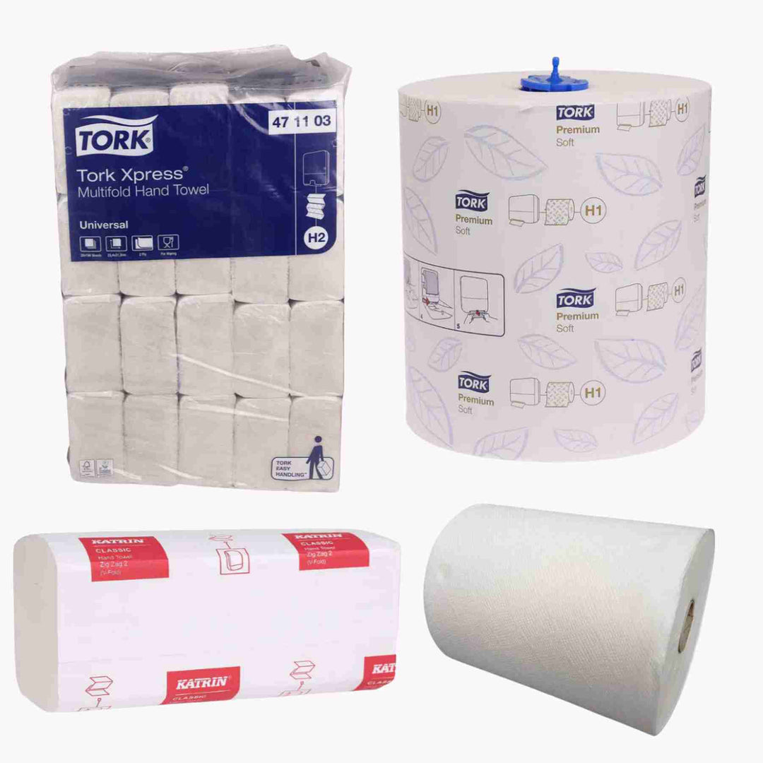 Papirhåndklæder fra Cares.dk – effektiv og hygiejnisk håndaftørring til private hjem og erhverv med høj sugeevne.