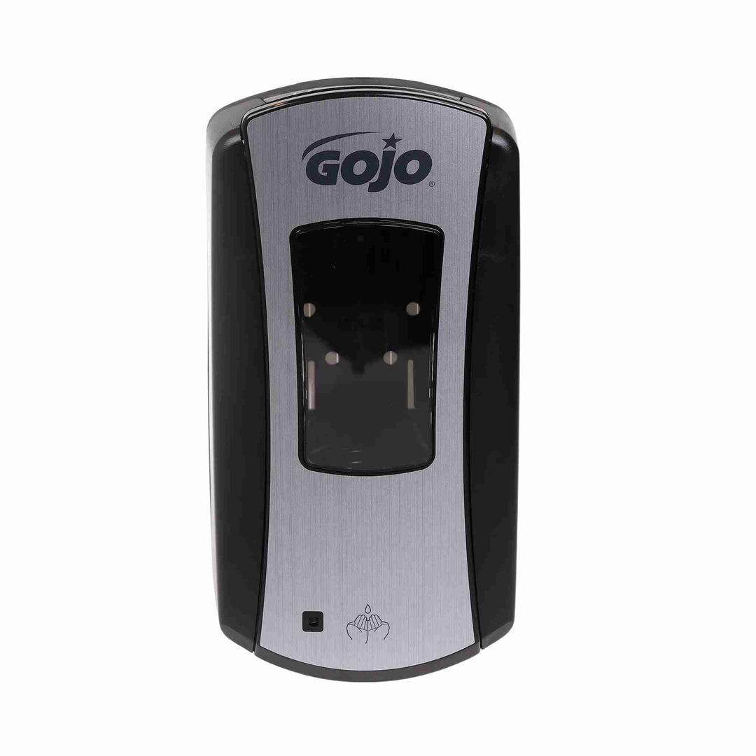 Sæbedispenser Gojo LTX-12 Sort/krom, 1 stk. Berøringsfri, driftssikker dispenser med lås og batterier, velegnet til 1200 ml refiller.