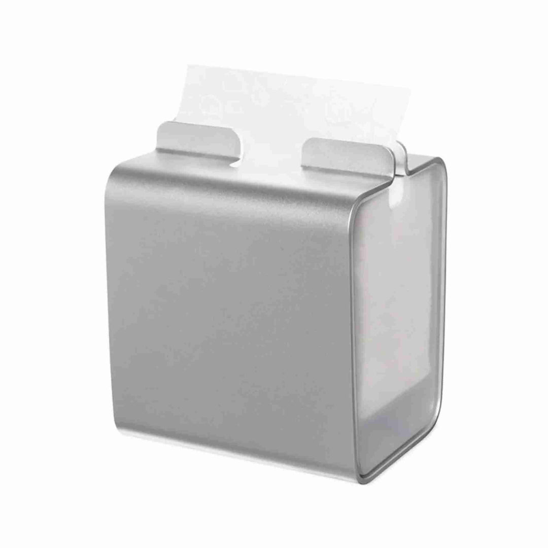 Servietdispenser Tork Just One Aluminium, 1 stk. Elegant bordmodel, udleverer én serviet ad gangen for reduceret papirforbrug og bedre hygiejne.
