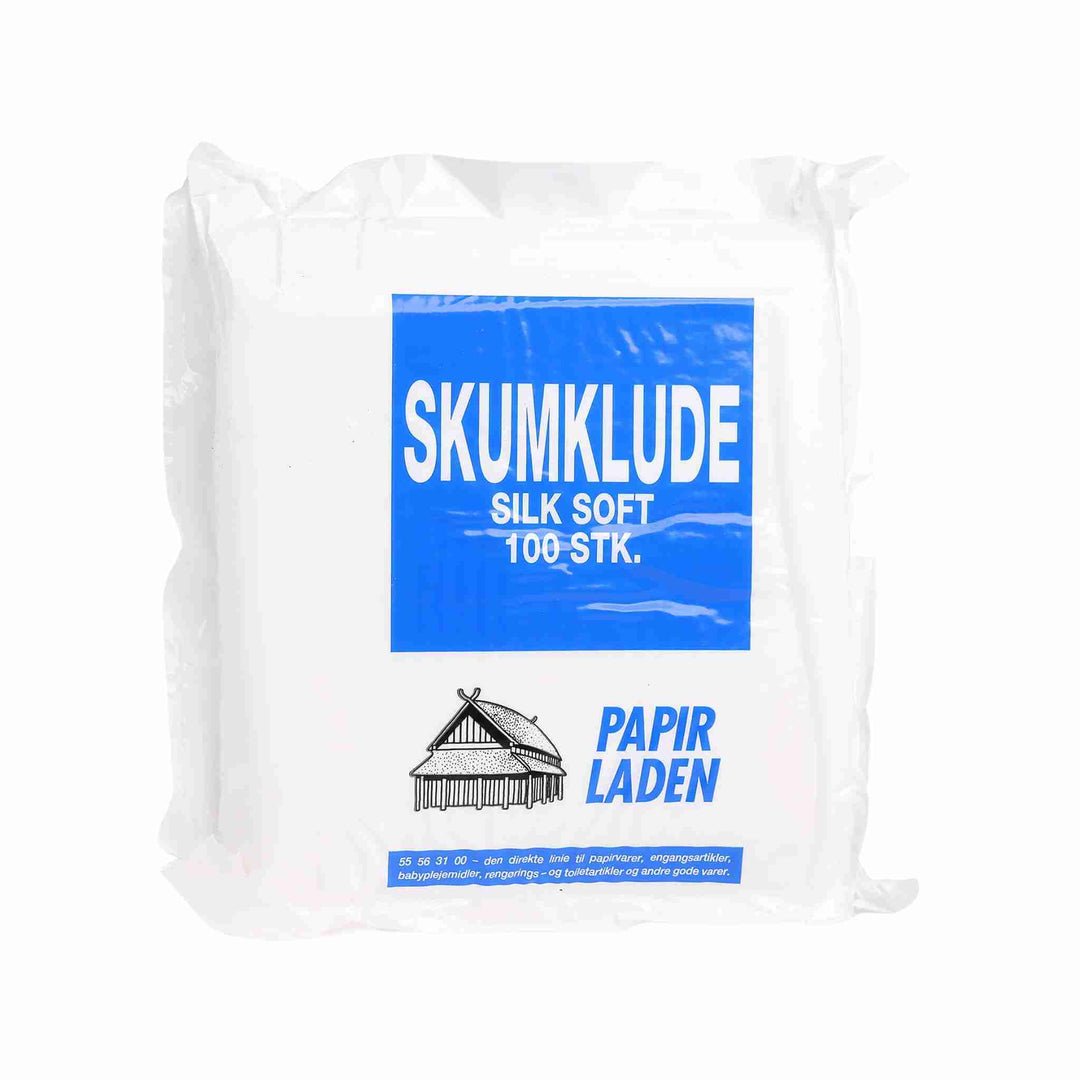 Skumklude, 100 stk. Bløde, freonfri og absorberende engangsklude, velegnet til personlig pleje og følsom hud.