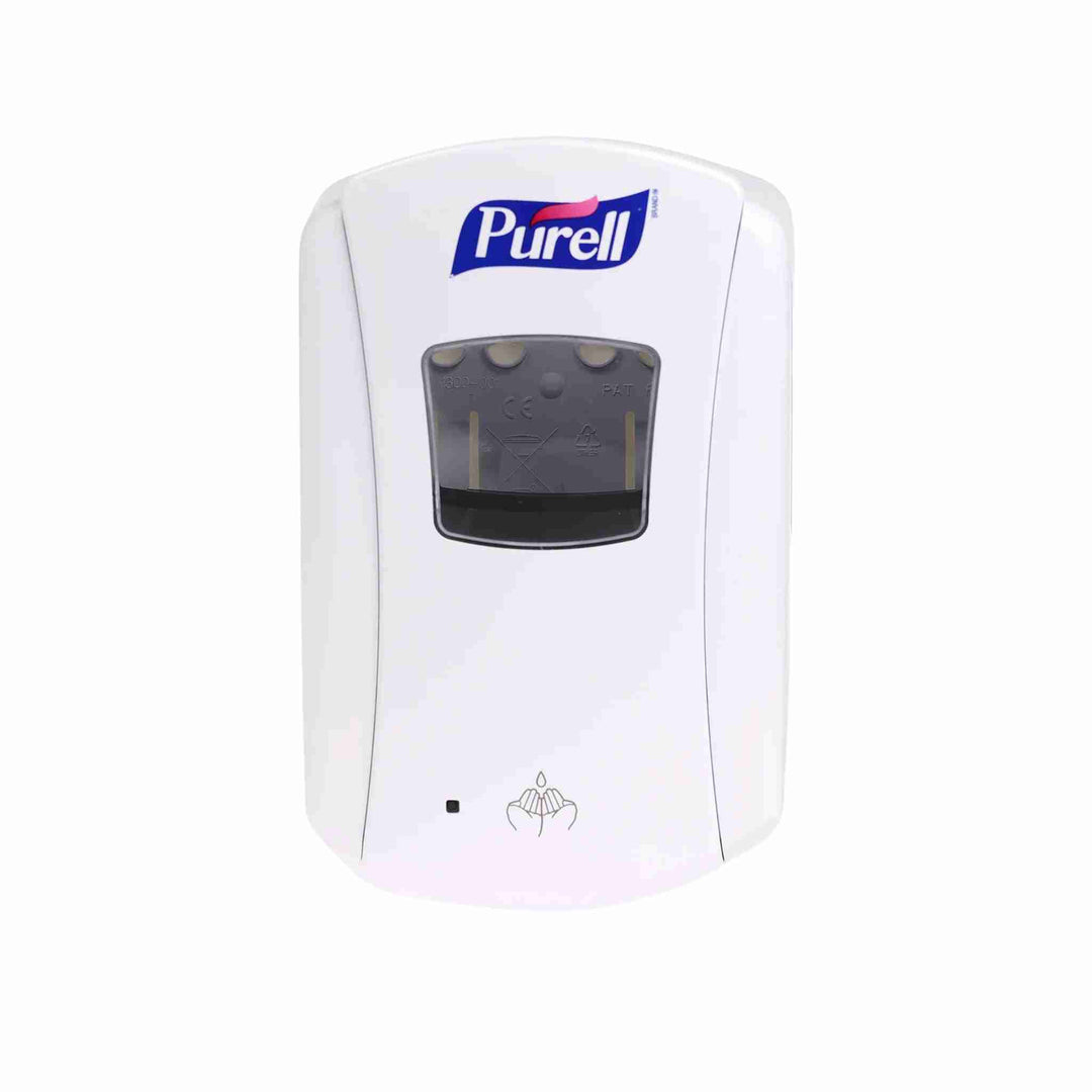 Spritdispenser Purell LTX-7 Hvid, 700 ml, 1 stk. Berøringsfri og kompakt dispenser med lavt energiforbrug, fremstillet af genanvendt PET.