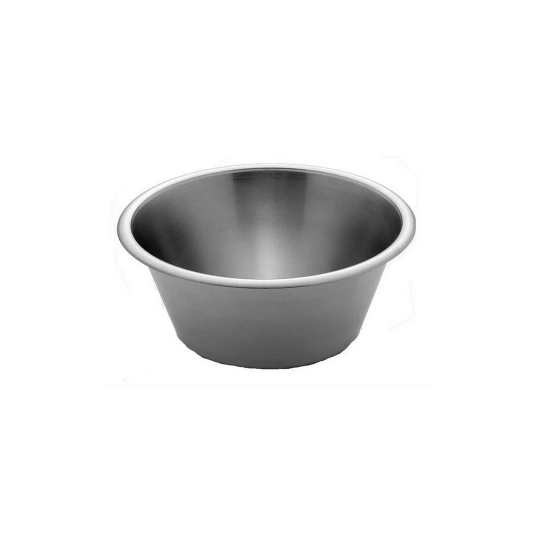 Rustfri stål skål 6 l, 32 cm diameter, robust og hygiejnisk til madlavning, bagning og servering.