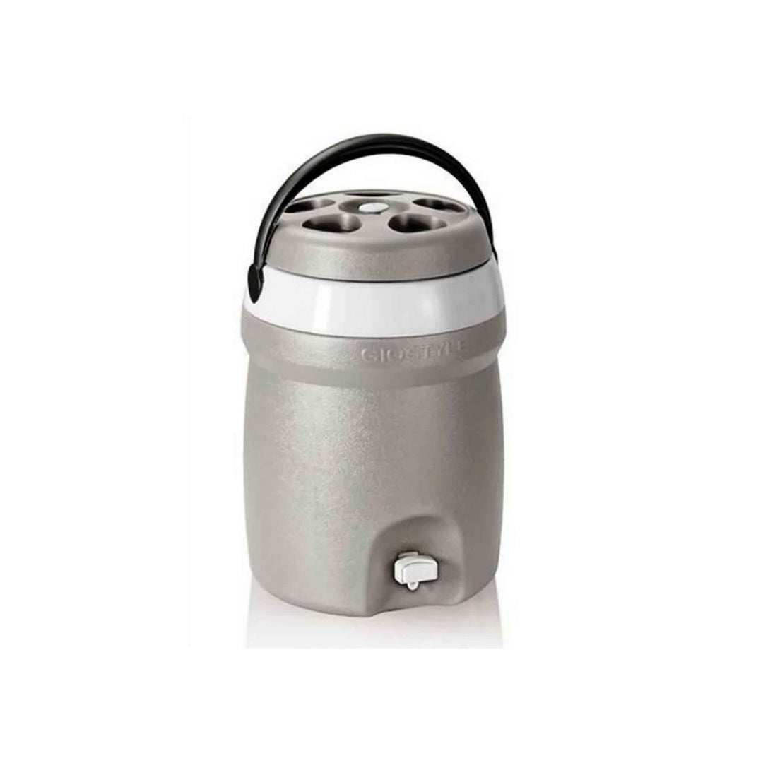 Termobeholder til vand med taphane 10,7 liter, isoleret, holder drikke op til 15 timer, robust håndtag.