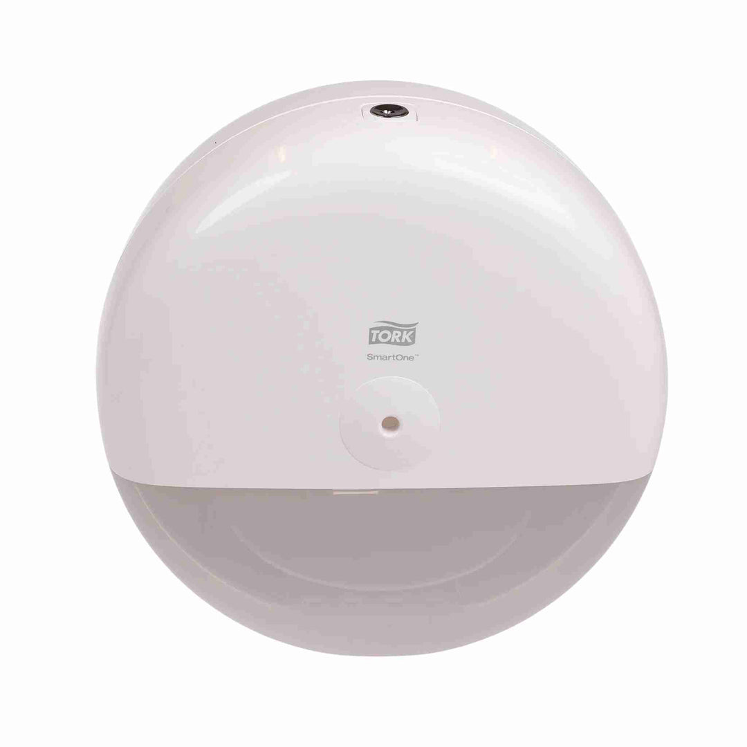 Toiletpapirdispenser Tork SmartOne Mini T9 Hvid, 1 stk. CO2-neutral dispenser med ark-for-ark dosering, høj kapacitet og forbedret hygiejne.