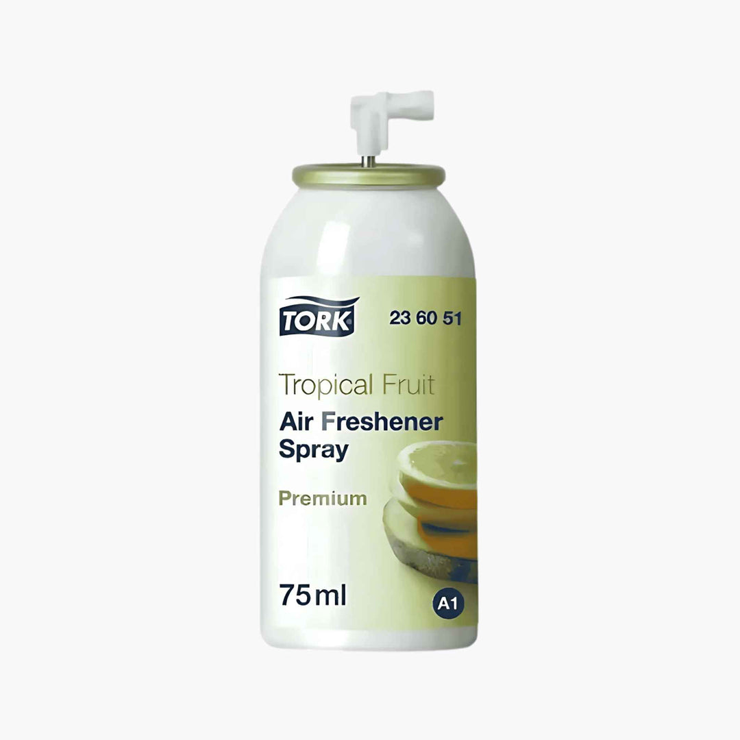 Tork 236051 luftfrisker med tropisk frugtduft, effektiv neutralisering af lugte, langvarig virkning og fleksibel indstilling.
