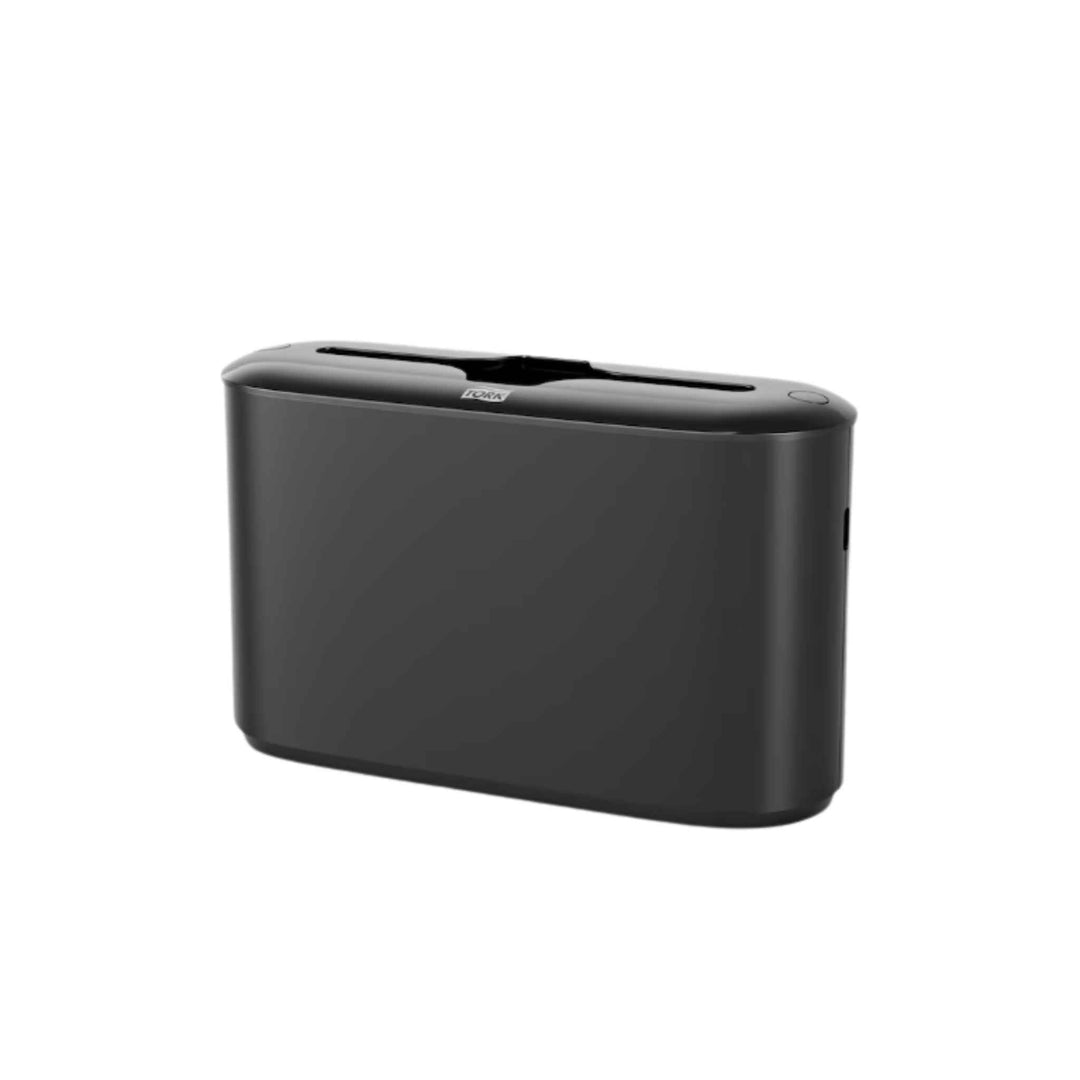 Tork 552208 H2 Xpress smart borddispenser i sort med et‑ad‑gangen funktion, refillindikator, kompakt og elegant design.