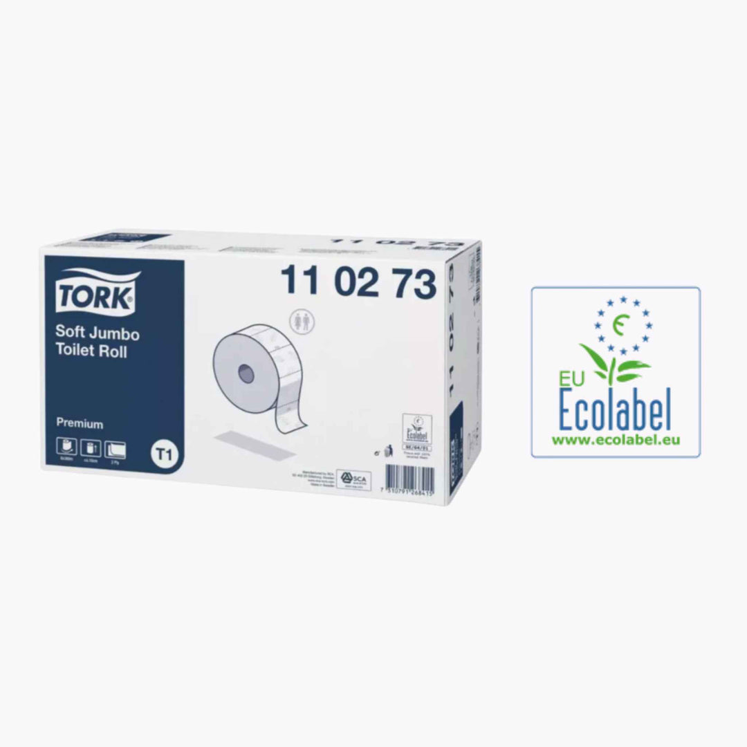 Tork Premium T1 toiletpapir er blødt og driftsikkert, ideelt til travle miljøer med høj brugerfrekvens.