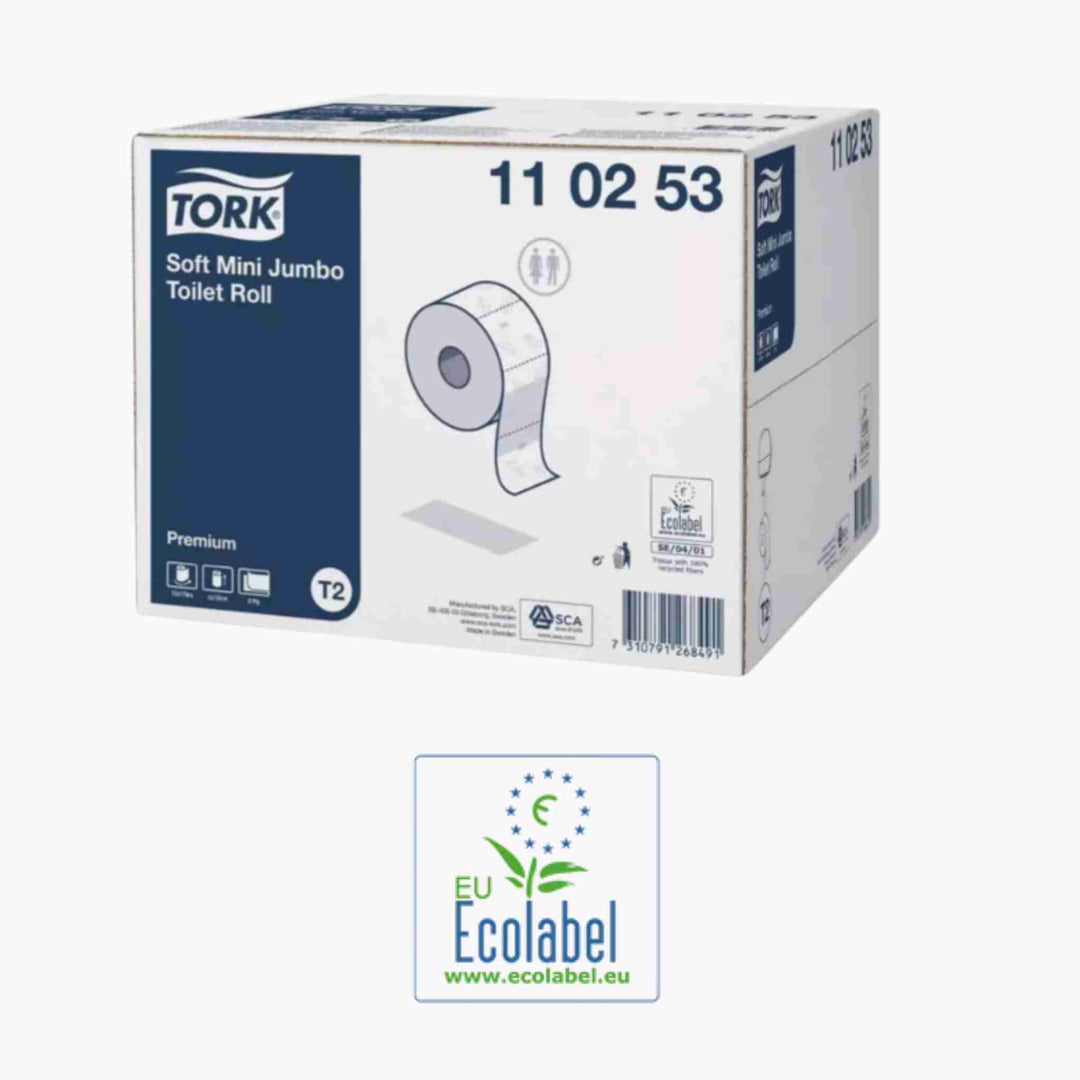 Tork Premium T2 toiletpapir er en effektiv og komfortabel løsning til travle toiletter med høj brugerfrekvens.