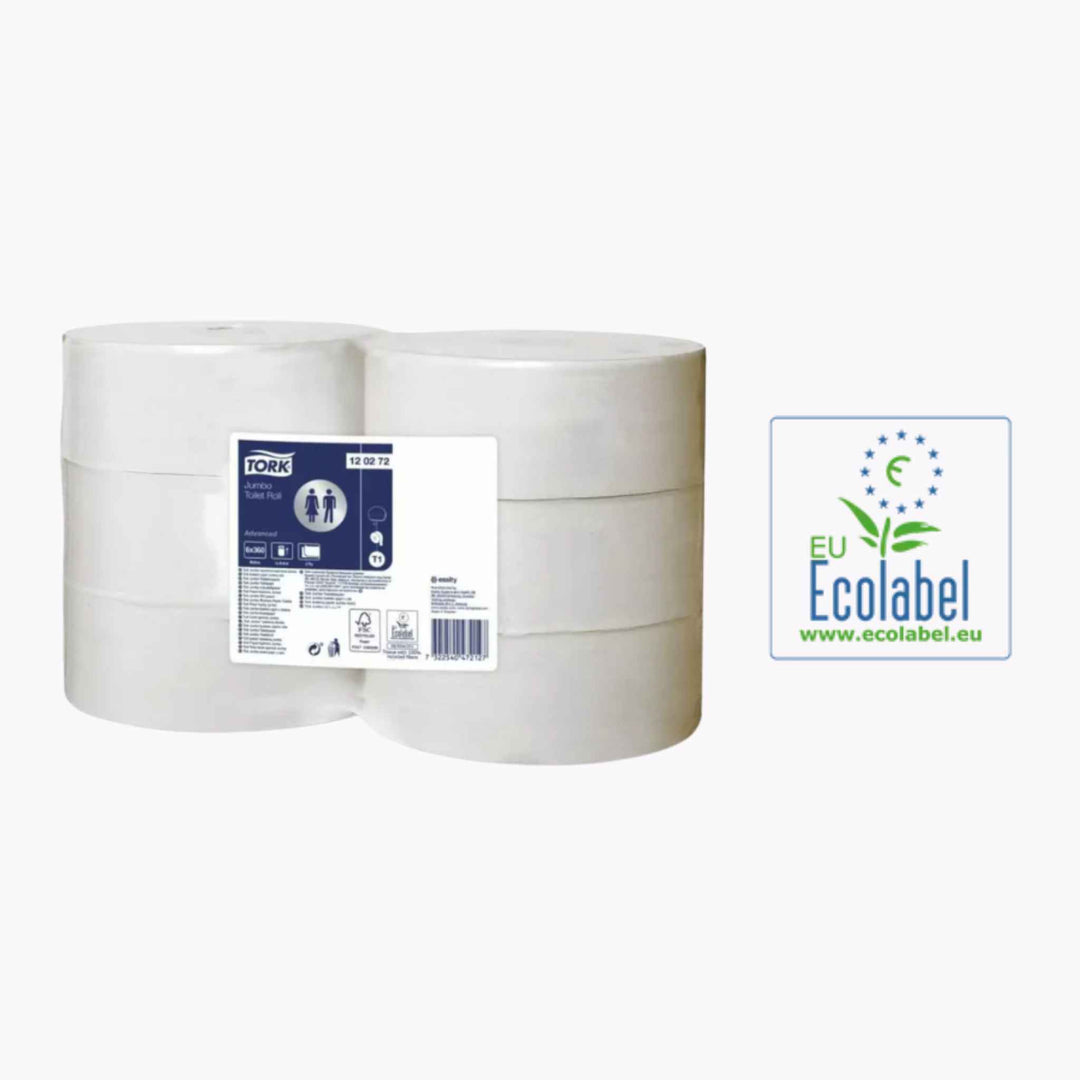 Tork T1 wc papir 120272 – høj kapacitet og økonomisk løsning til travle toiletmiljøer.