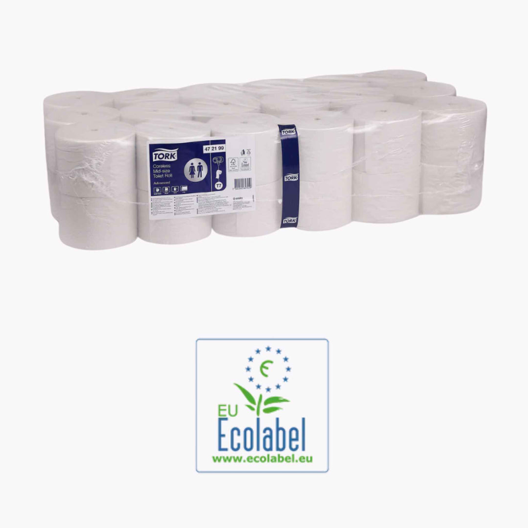 Tork T7 wc papir 472199 – økonomisk og miljøvenlig løsning til toiletfaciliteter med høj kapacitet og reduceret forbrug.