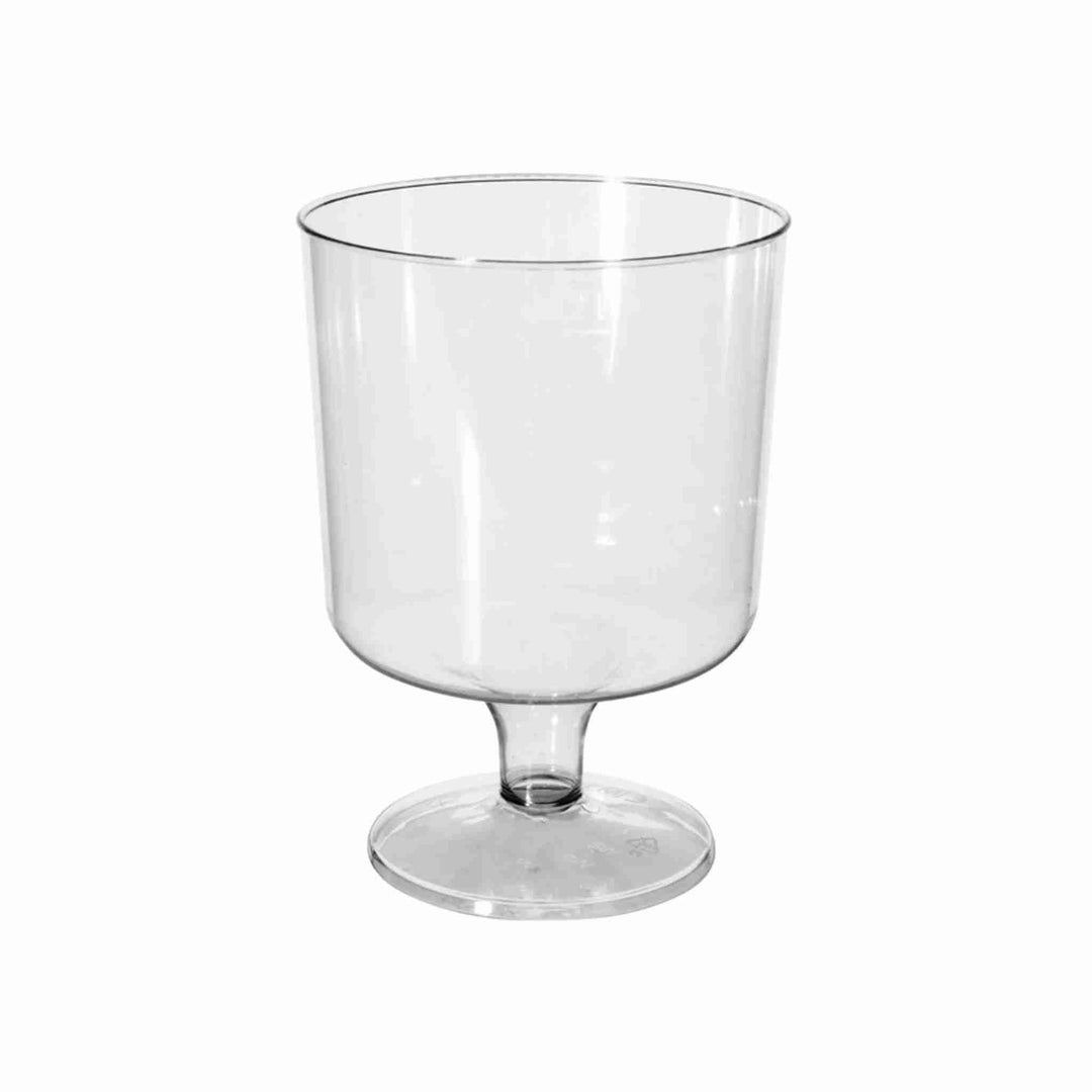 Engangs vinglas på fod, 20 cl – plastglas til vin, leveres i pakke med 10 stk.