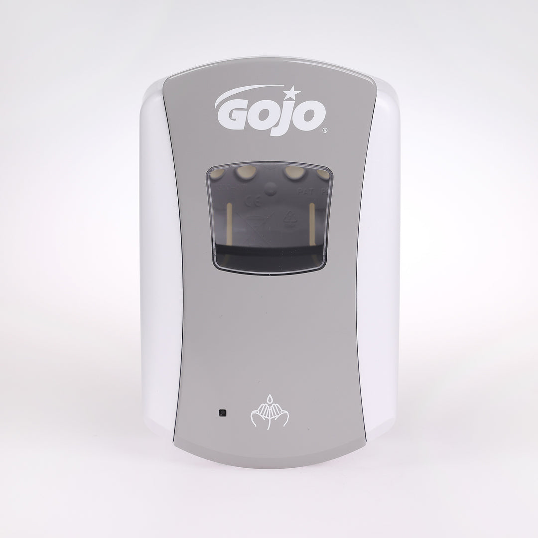 Effektiv og driftsikker sæbedispenser Gojo LTX-7 i Hvid/krom. Hygiejnisk med mange doseringer, der gør den økonomisk i brug.