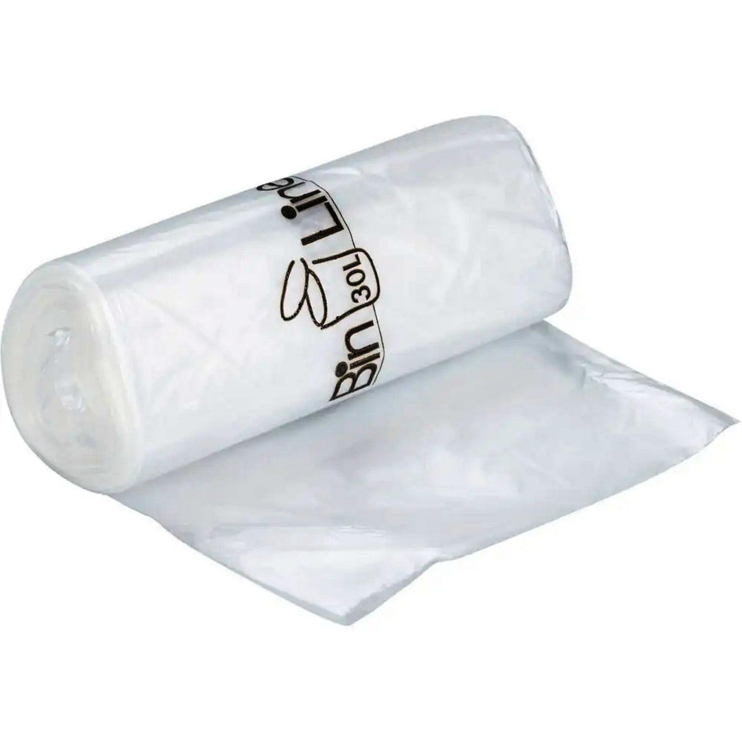 Spandeposer 30 l klare i virgin LLDPE med stjernebund, 47 x 84 cm til let affald