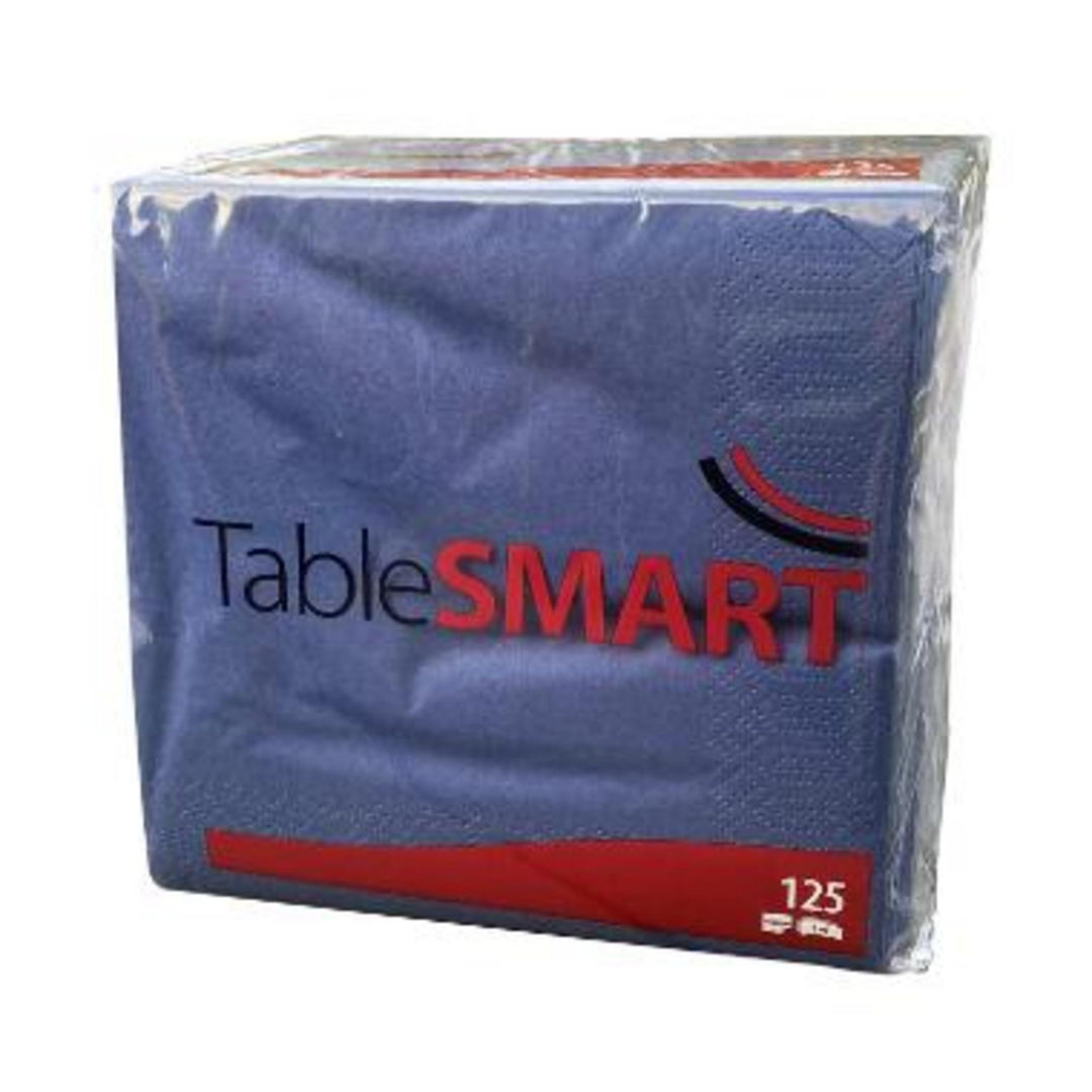 Serviet TableSMART i mørkeblå, 3-lags FSC-certificeret papir, 33x33 cm