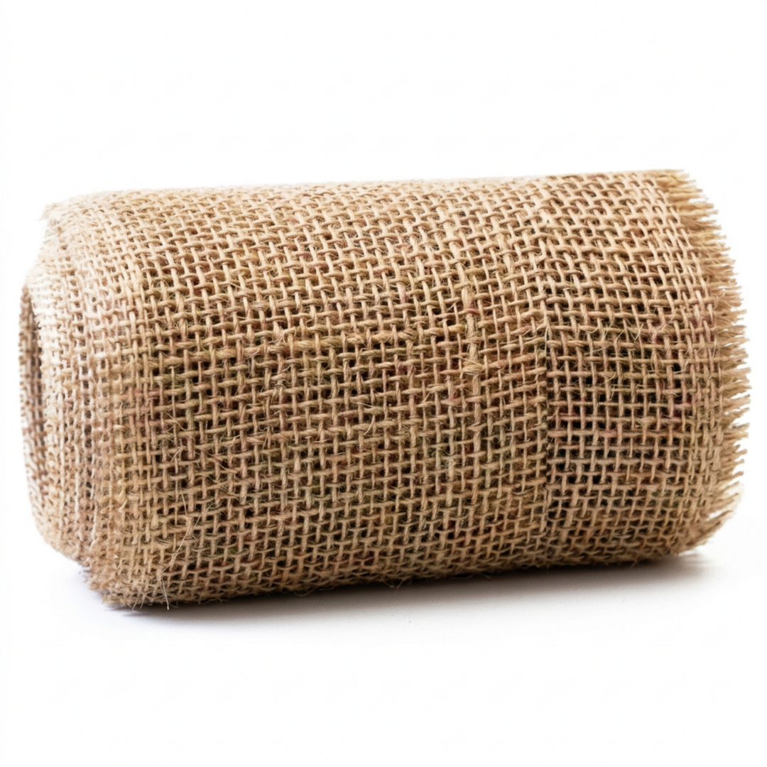 Bordløber i naturfarvet jute, 15 cm bred og 10 meter lang på rulle