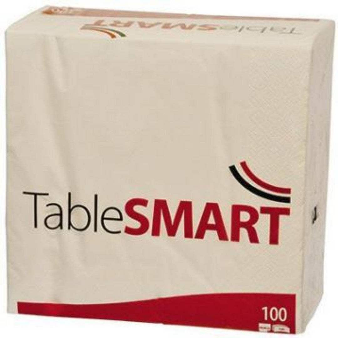 Middagsserviet 40x40 cm i hvidt 3-lags papir med god absorbering, TableSMART serie