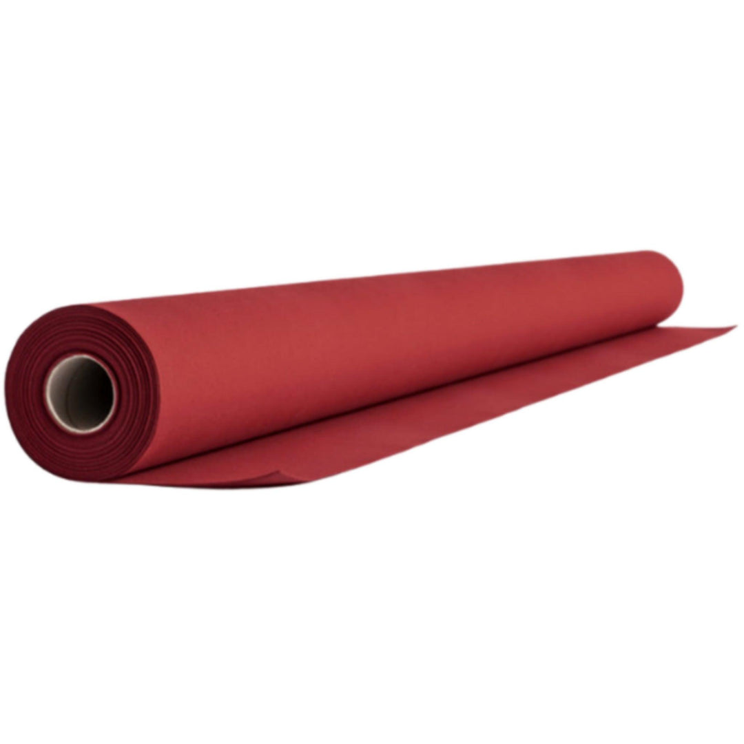 Airlaid rulledug i bordeaux, papir med stoflignende overflade, 1,2 m x 25 m rulle