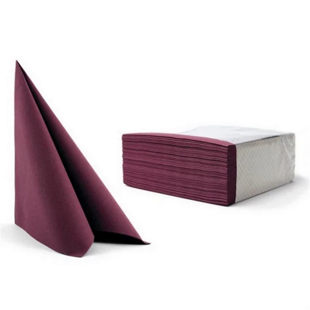 Servietter i blommefarvet Airlaid Premium Quality, stoflignende og rivefaste, 40x40 cm, 1/4 fold, 50 stk