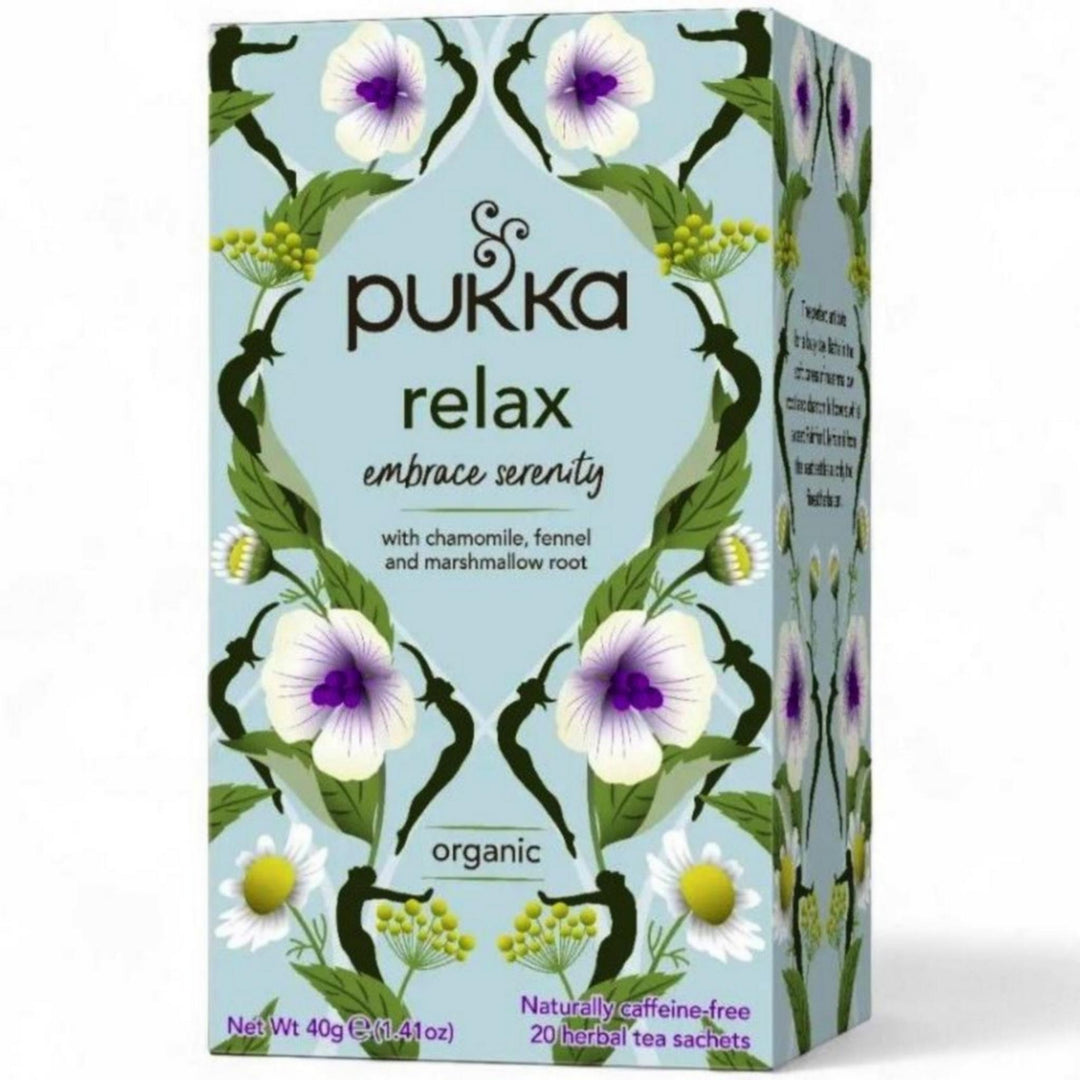 Urtete Pukka Relax økologisk koffeinfri te med kamille, fennikel og lakrids, 20 tebreve 40 g
