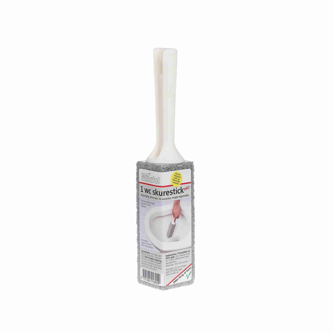 Skurestik med håndtag, 1 stk. Effektiv mod kalk og sæberester. Ergonomisk greb. Skal bruges fugtig for optimal rengøring.