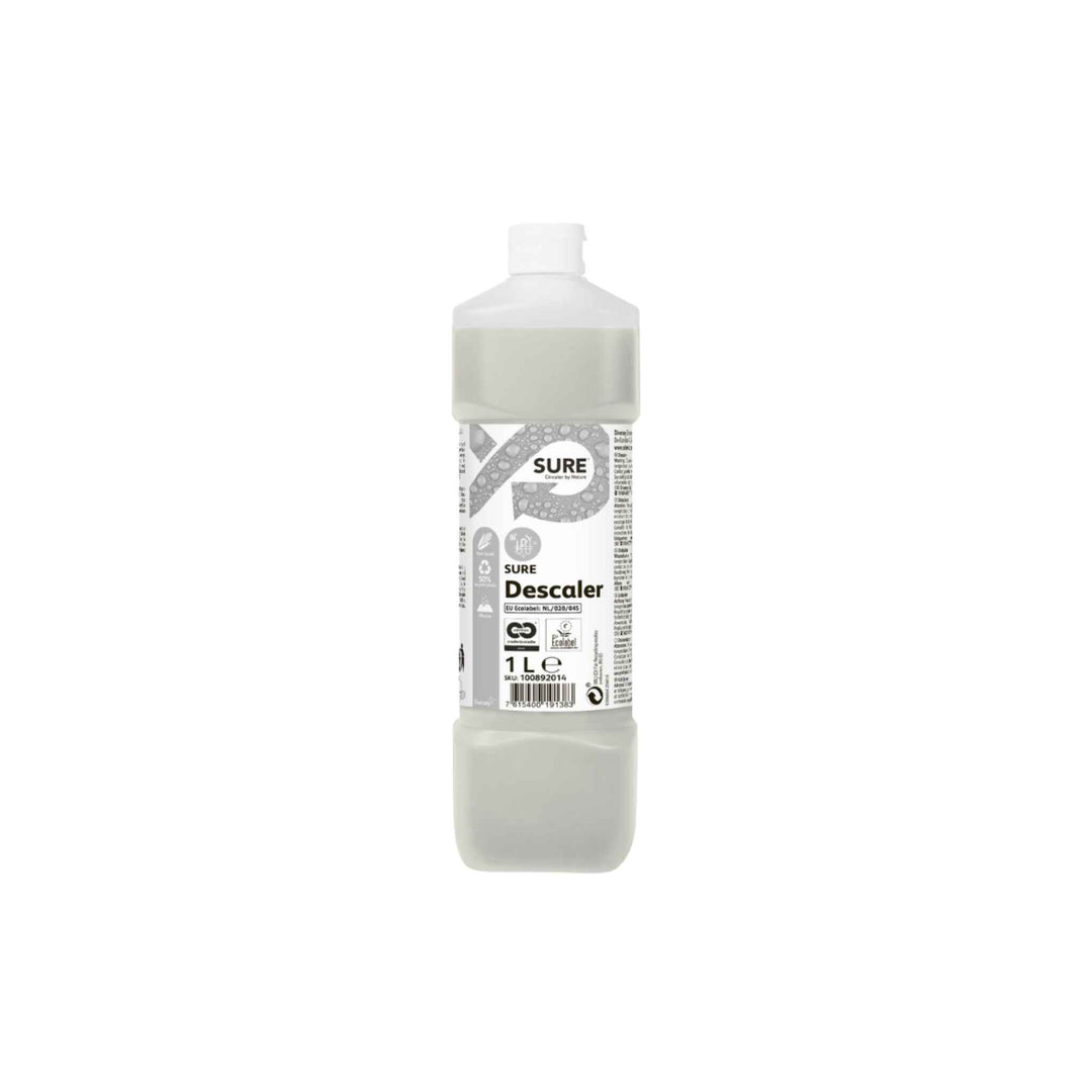 Diversey Sure Descaler 1 ltr. x 6 stk., surt og koncentreret afkalkningsmiddel til effektiv fjernelse af kalk og belægninger.