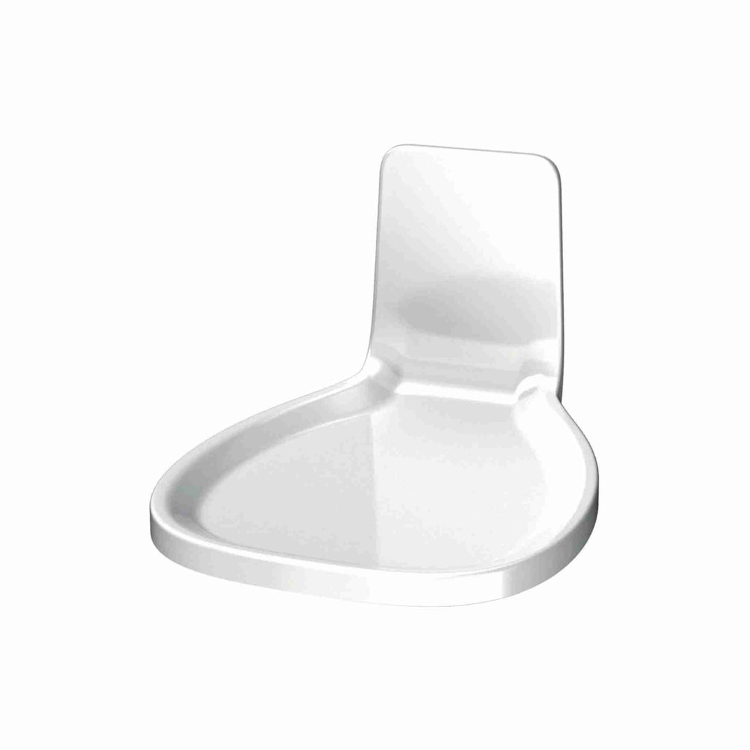 Hvid drypbakke til Tork sæbedispenser opsamler dryp og beskytter gulv ved montering under dispenser.