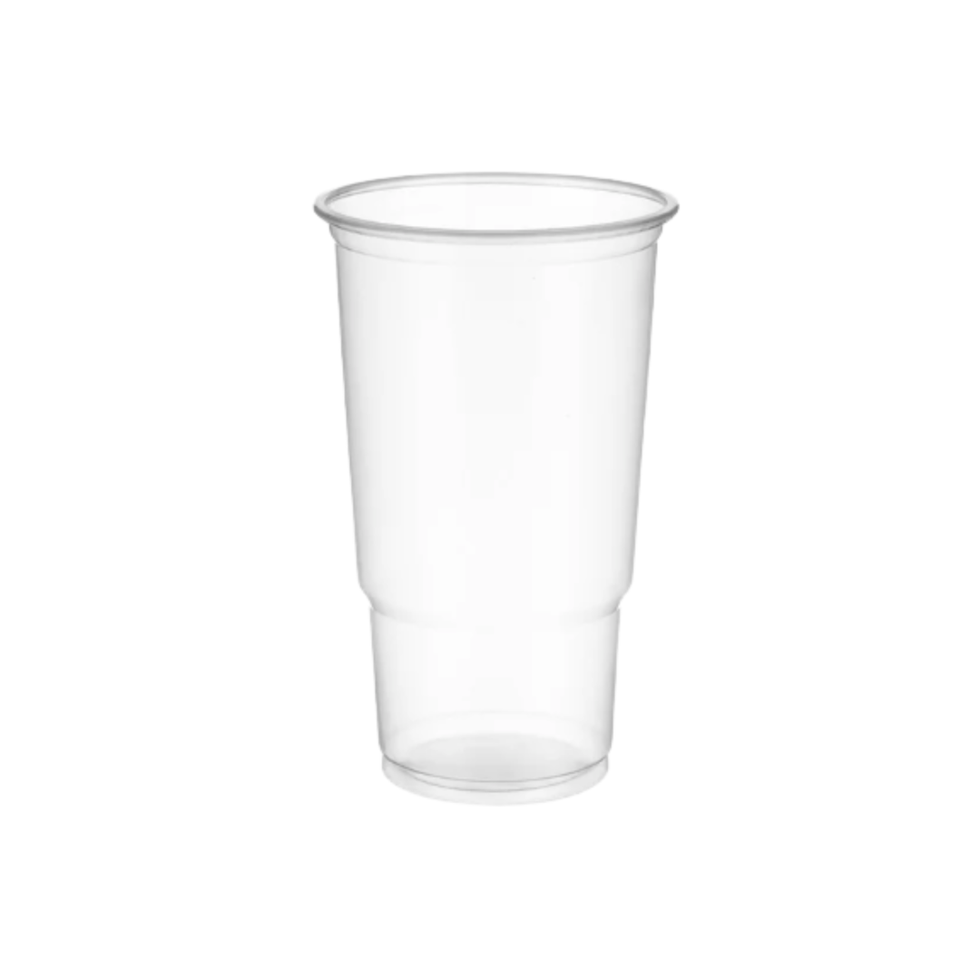 Fadølsglas 0,3 liter, 100 stk. Klar engangsglas i genanvendelig PP plast – ideelle til øl, sodavand og kolde drikke ved events og udendørs servering. Praktisk og bæredygtigt valg.