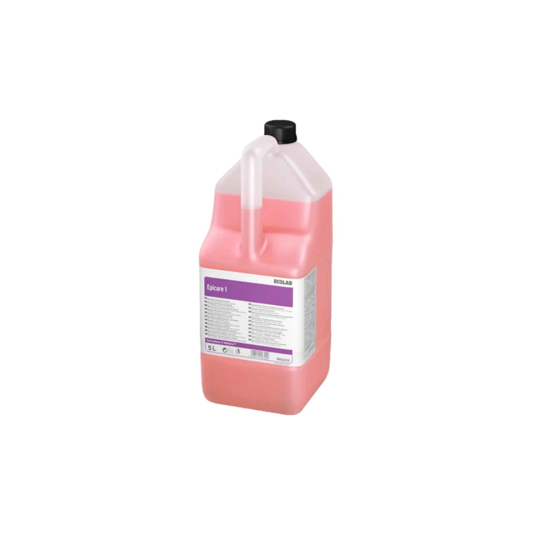 Ecolab Epicare 1 Hair & Body håndsæbe 5 ltr. x 3 stk., mild sæbe til hænder og hår med frisk duft og hudvenlig pH 5,5.