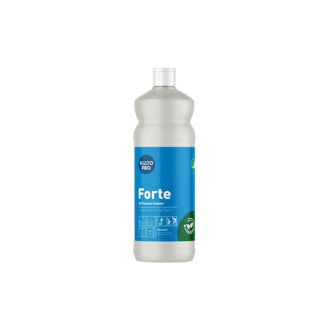 Kiilto Pro Natura Forte 1 L, køkkenrengøring til professionelle, fjerner fedt og snavs, Svanemærket og uden parfume.