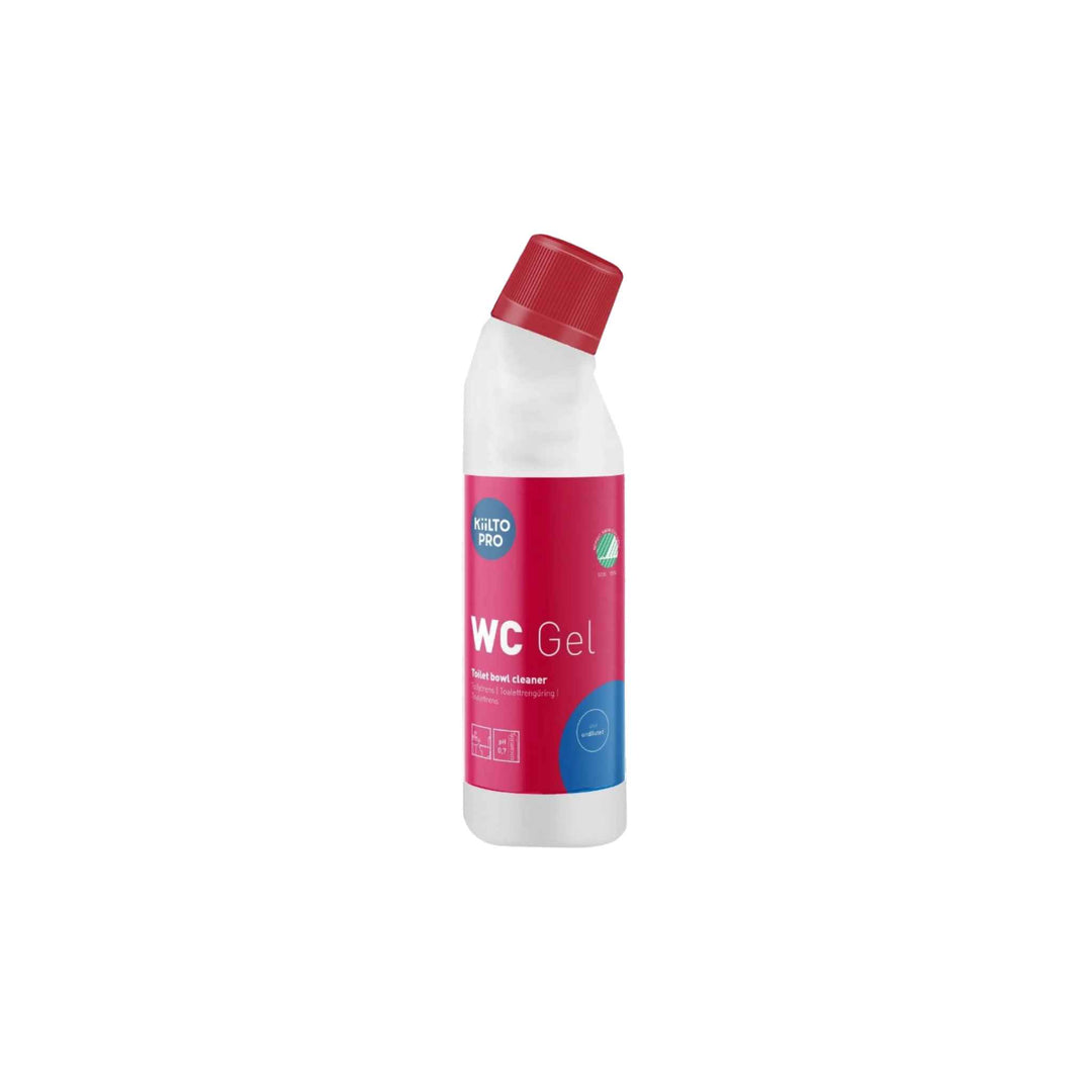 Kiilto Pro Stærk WC-gel 750 ml, tyktflydende, fjerner kalk, rust og urinstensbelægninger, Svanemærket.