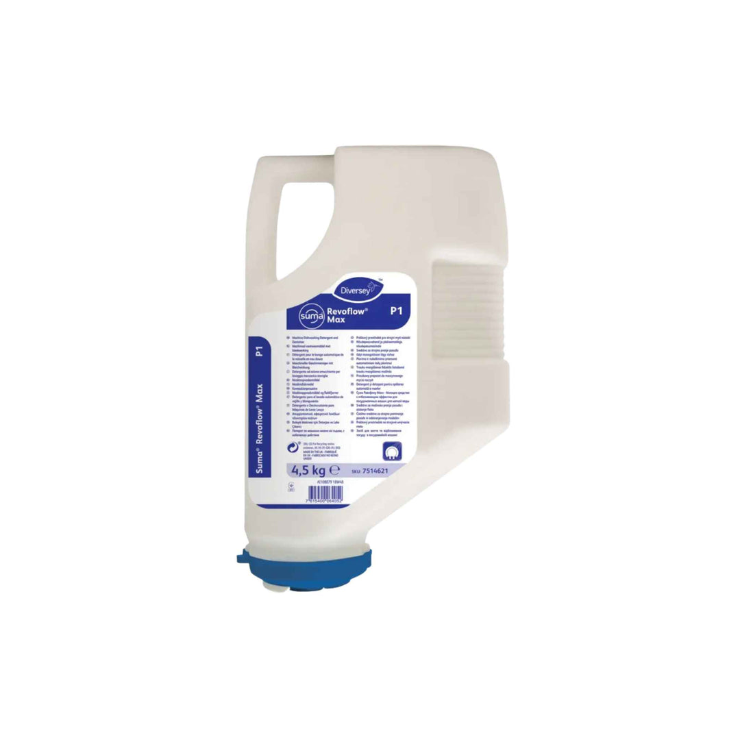 Diversey Suma RevoFlow Max P1 4,5 kg. x 3 stk. Kraftigt maskinopvaskemiddel med klor til professionel opvask.