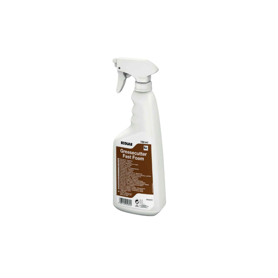 Ecolab Greasecutter Fast Foam 750 ml. x 4 stk., skumbaseret affedtningsmiddel til ovne, grill og køkkenoverflader.