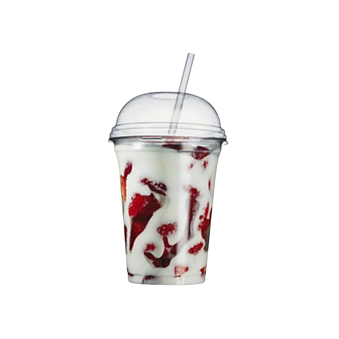Smoothiebæger miljøvenlig 50 cl, 50 stk. Klare bægre i bæredygtigt plast – ideelle til smoothies, øl og kolde drikke. Højde 15,2 cm, diameter 9,5 cm. Låg sælges separat. Perfekte til events og take-away.
