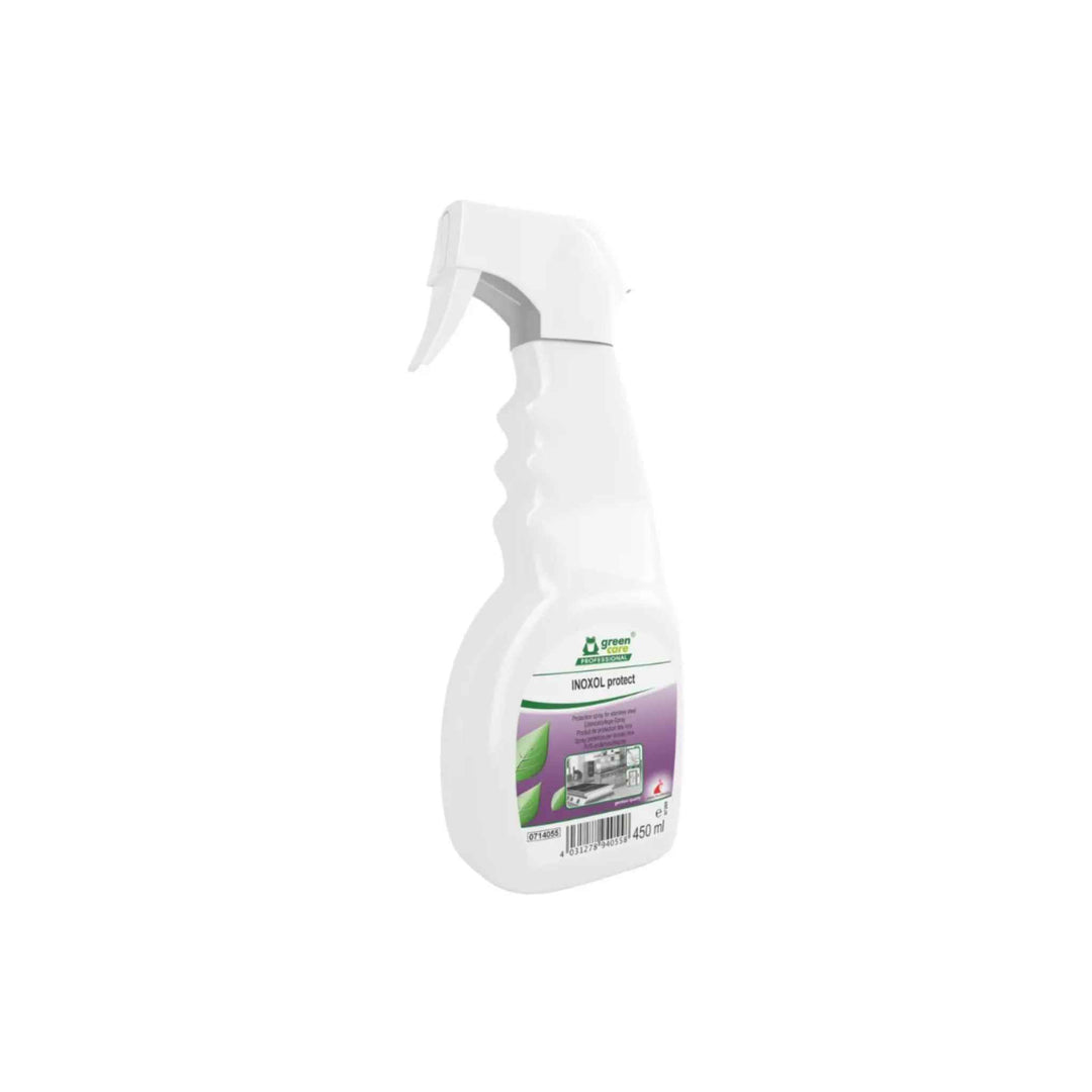 Tana Inoxol Protect stålpleje 450 ml. x 6 stk., rengør og beskytter rustfrit stål, fjerner fedt og fingeraftryk.