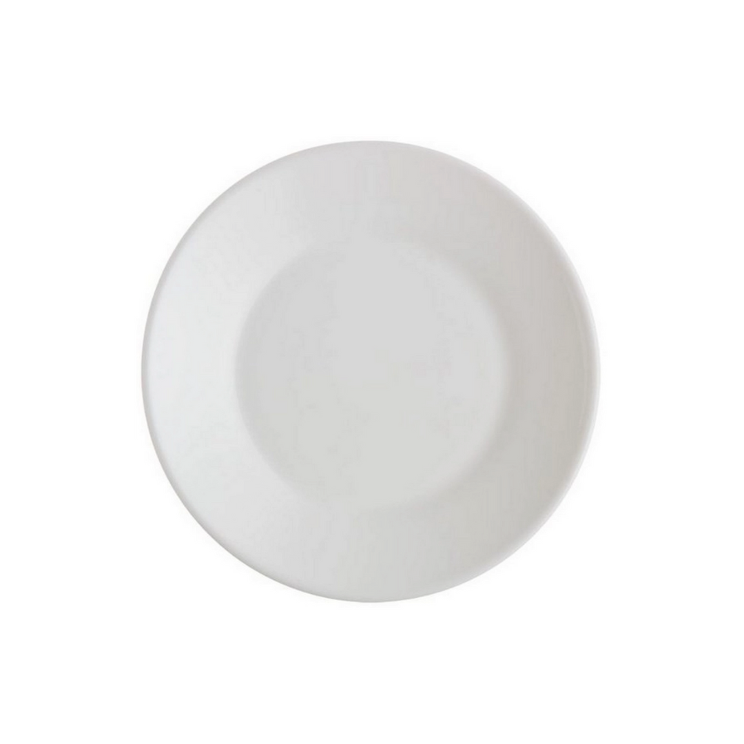 Hvid Arcopal tallerken, 23,5 cm, 6 stk., ideel til servering af hovedretter og salater.