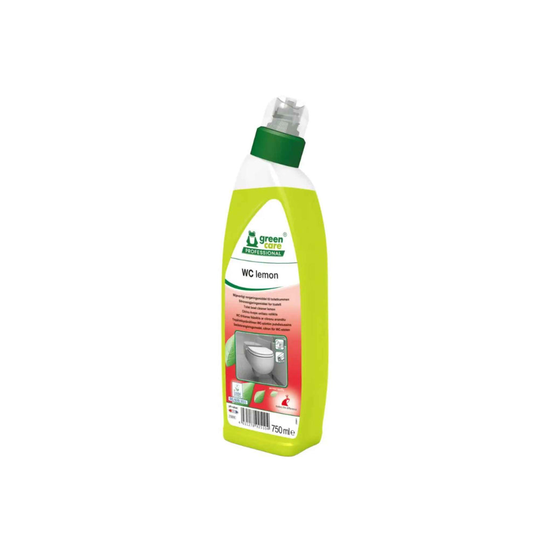 Tana WC Lemon toiletrens 750 ml. x 10 stk., citronsyrebaseret rengøring til toiletter, effektiv med frisk lemon-duft.