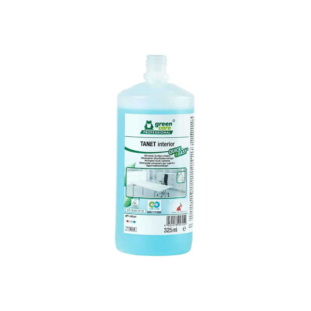 Tana Tanet Interior Quick & Easy 325 ml. x 6 stk., universalrengøring til inventar og spejle, effektiv og skånsom.