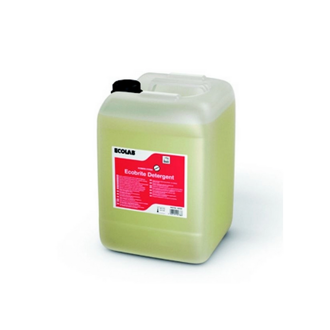 Ecobrite Detergent fra Ecolab: Flydende sæbebaseret vaskemiddel til tekstiler. Uden parfume og optisk hvidt.