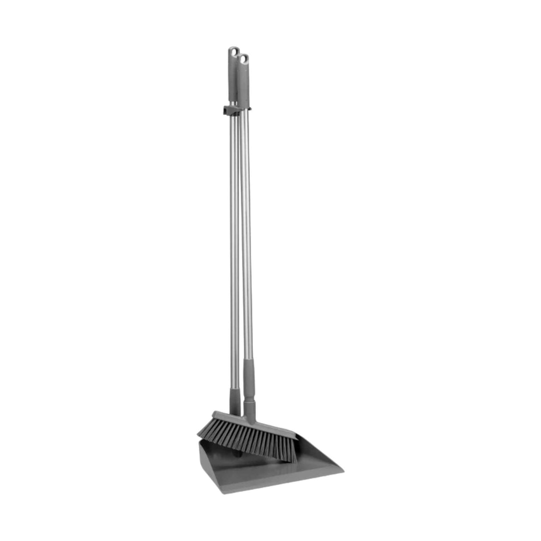Vikan fejeblad og kost med langt skaft 90 cm, gummikant for effektiv opsamling, ergonomisk – skåner ryggen.