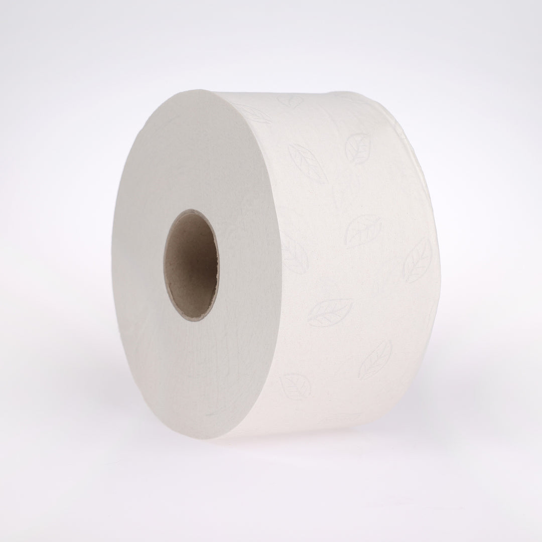 2-lags toiletpapir Tork T2 Mini Jumbo er meget absorberende, og anbefales til toiletter med middel til høj brugsfrekvens.