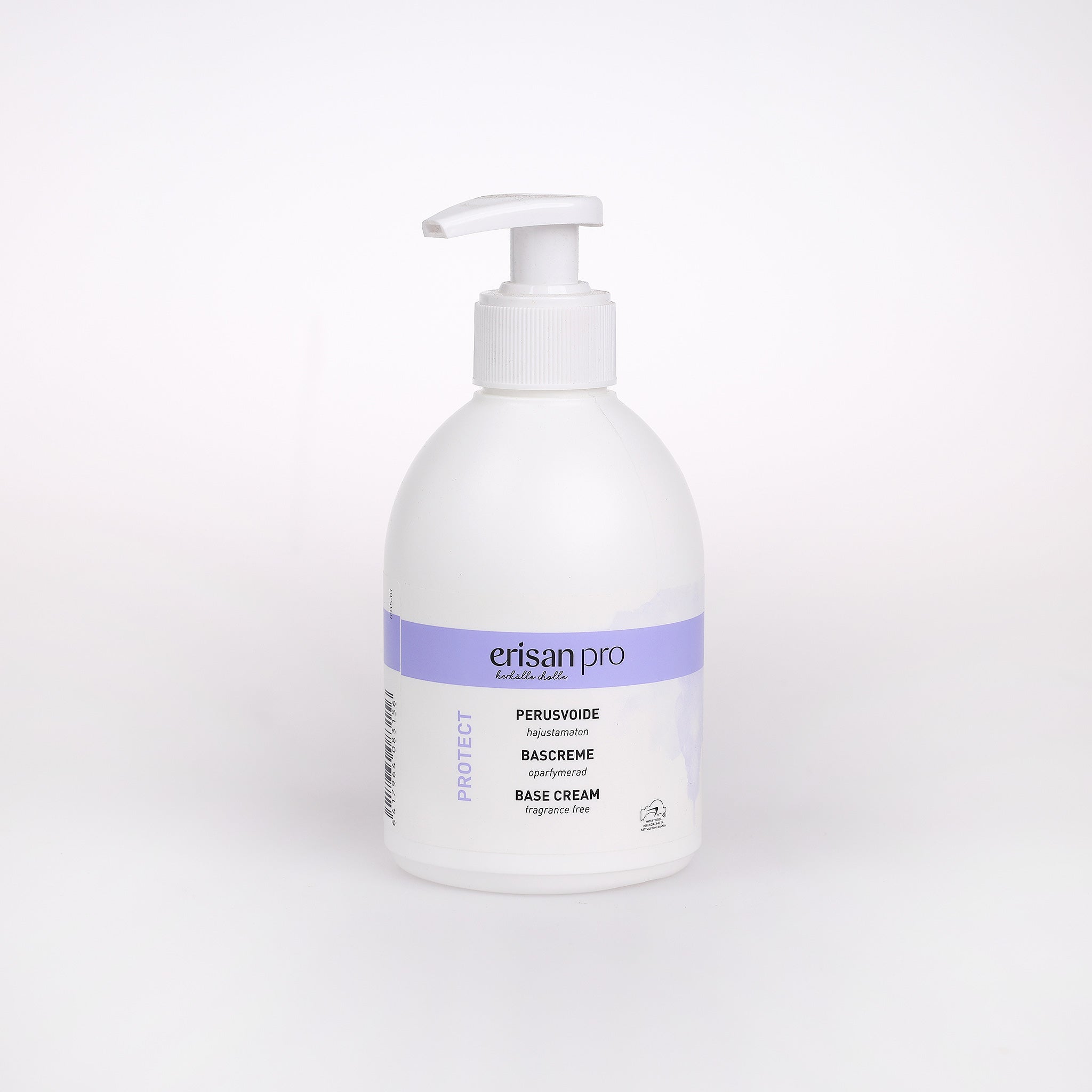 Erisan Base Cream, er en fugtgivende og beskyttende håndcreme. Den beskytter huden mod tørhed, kemikalier m.m. og er uden parfume.