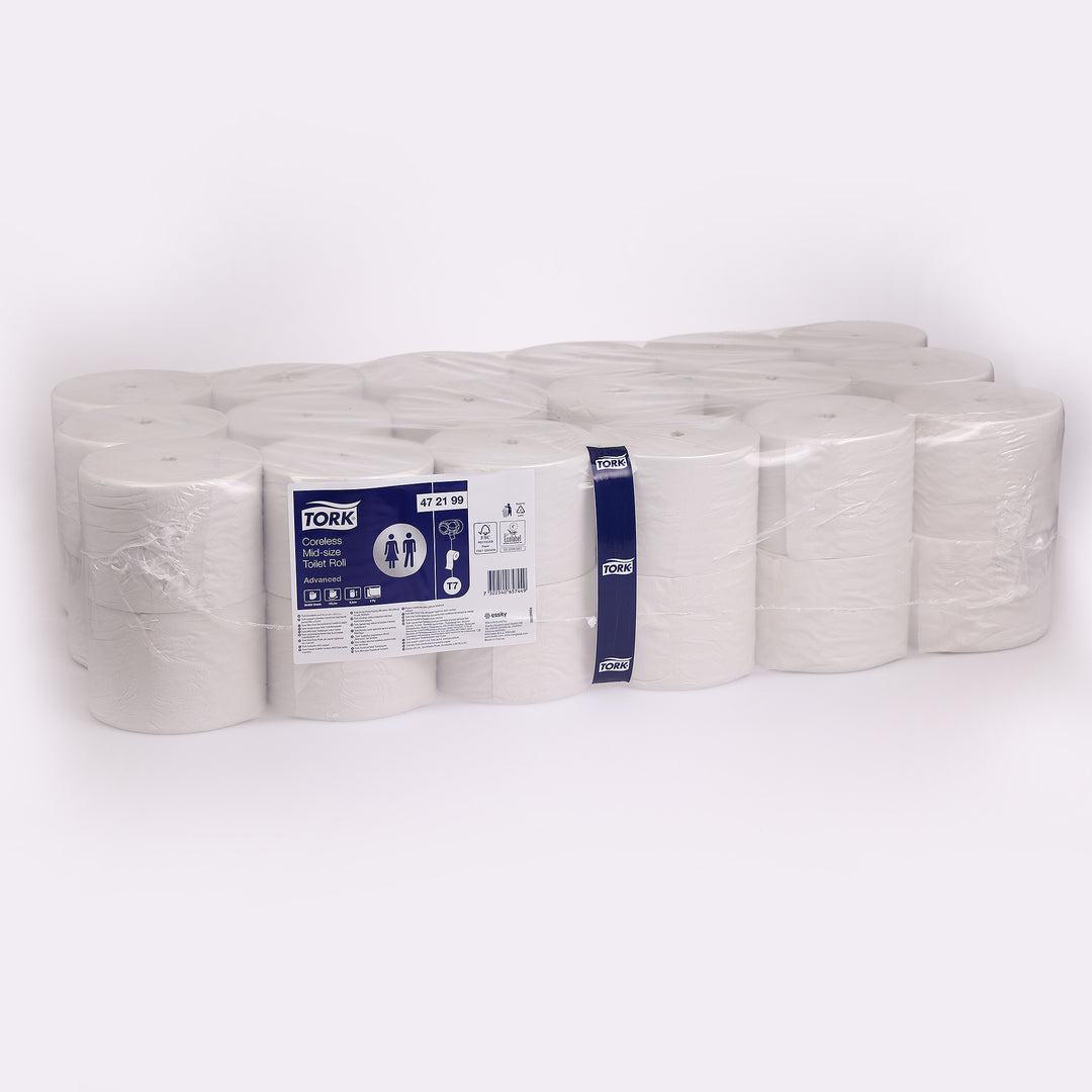 Toiletpapir Tork T7 Mid-Size Advanced 2-lags 472199, 113 m. x 36 rl.