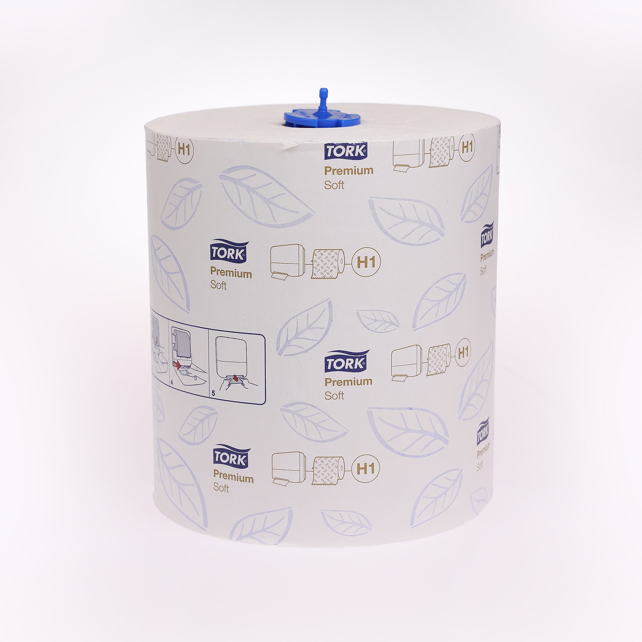 Håndklædeark Tork H1 Matic. Effektivt og absorberende til håndaftørring. En rulle er 21 cm bred, og indeholder 100 meter papir 